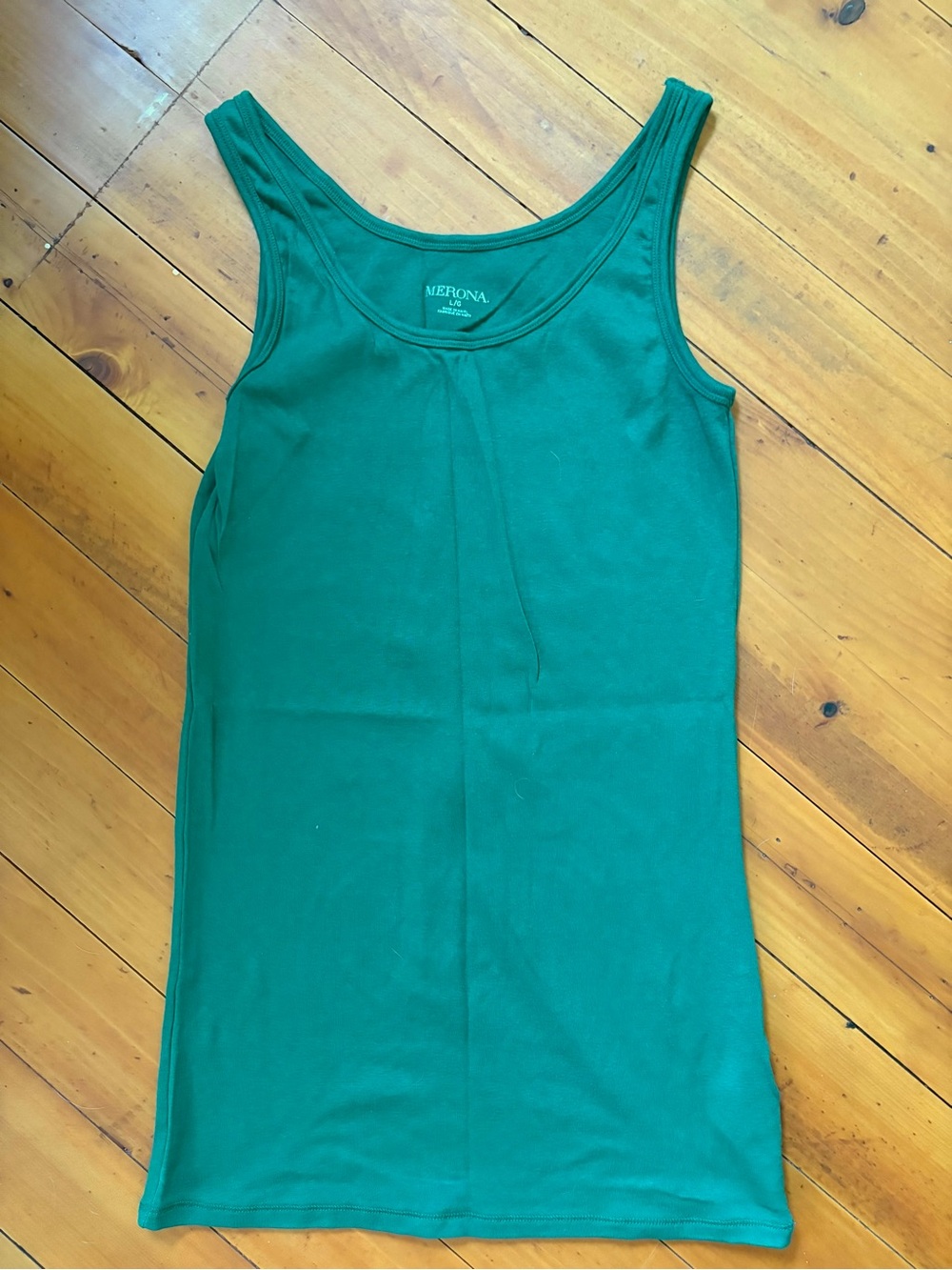 Merona Teal Scoop Neck Tank Top